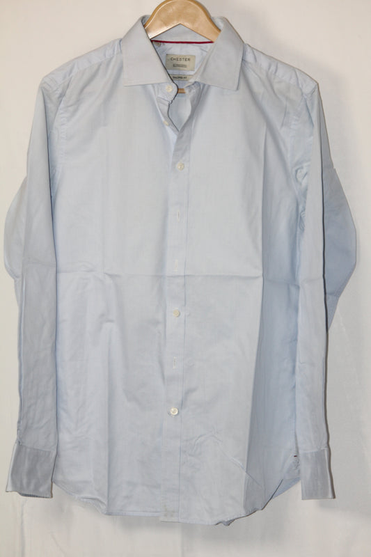 Blue Full Sleeve Button-Down Shirt – Chester (Large)