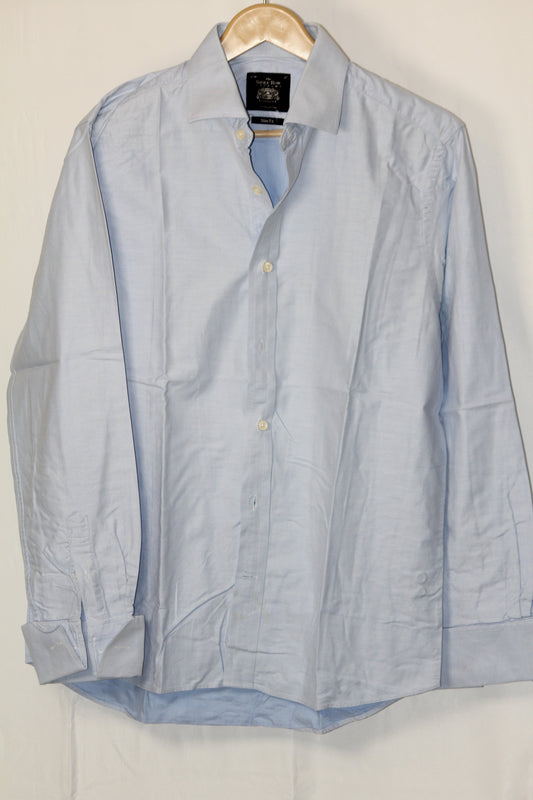 Sky Blue Full Sleeve Button-Down Shirt – The Savile Row (Large)