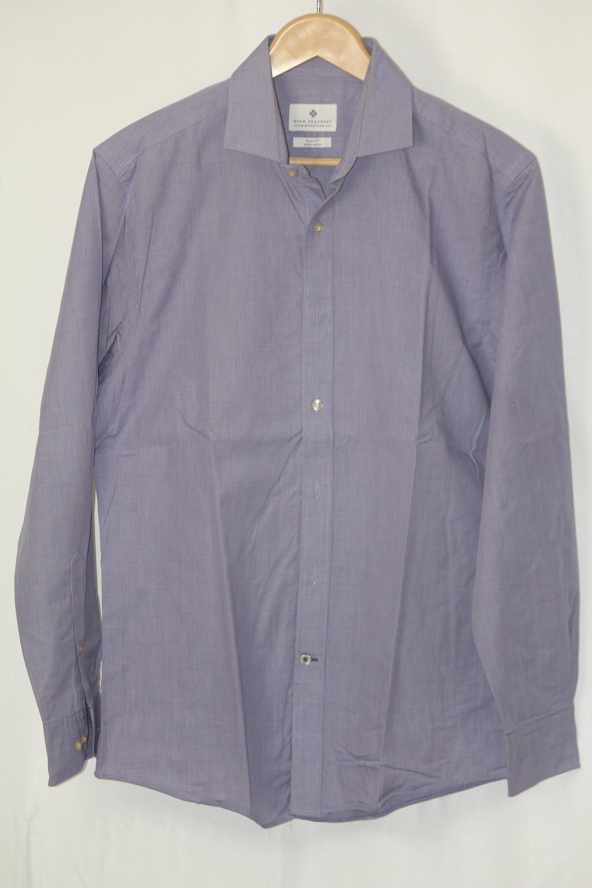 Purple Full Sleeve Button-Down Shirt – Ryan Seacrest (Medium)