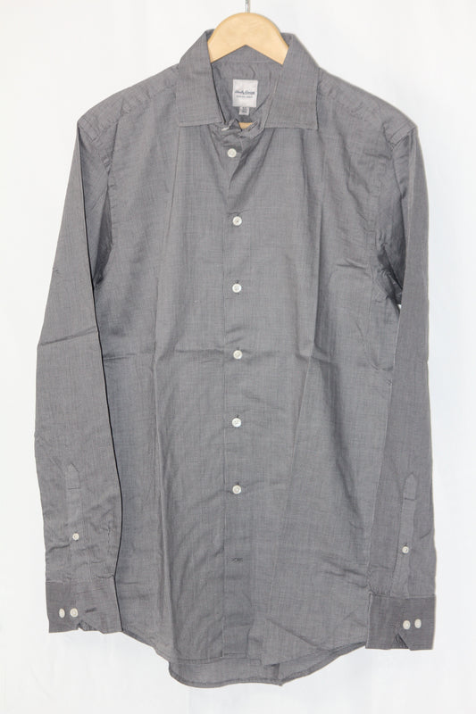 Grey Full Sleeve Button-Down Shirt – Hardy Amiea (Medium)