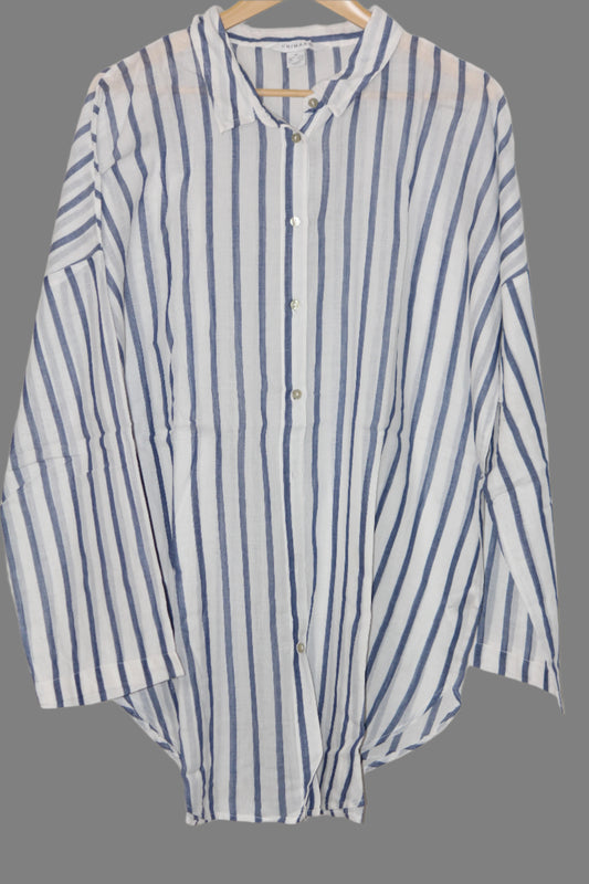 White Blue Stripe Shirt – Primark