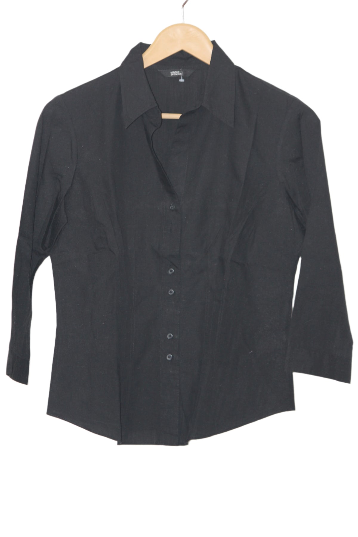 Black Poly-Cotton Shirt – Marks & Spencer