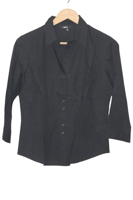 Black Poly-Cotton Shirt – Marks & Spencer