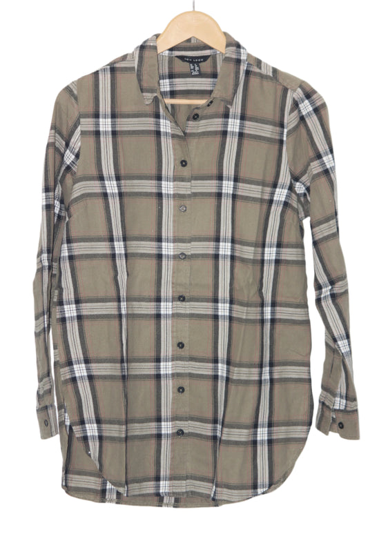 Green & White Cotton Shirt – New Look