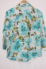 White Printed Shirt – Karen Scott