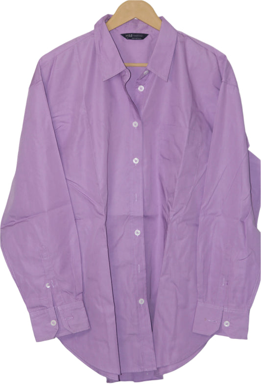 Pink Cotton Shirt – M&S