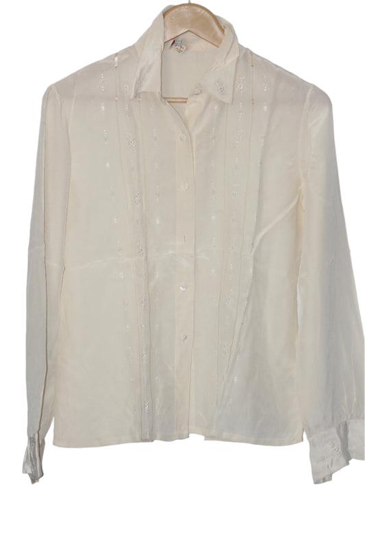 Cream Silk Shirt – Pomey