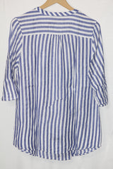 White Stripe Shirt – Papaya