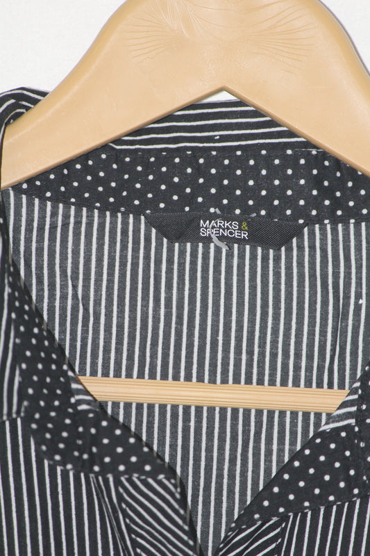 Black & White Stripe Shirt – Marks & Spencer