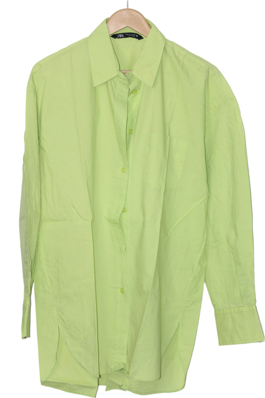 Green Algodón Shirt – ZARA