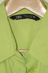 Green Algodón Shirt – ZARA