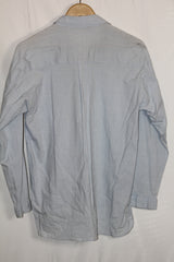 ZARA BASIC Sky Blue Cotton-Blend Shirt – Small