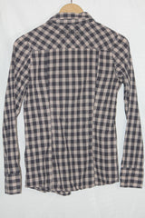 EIGHT2NINE Denim Brown Striped Cotton Shirt – Small