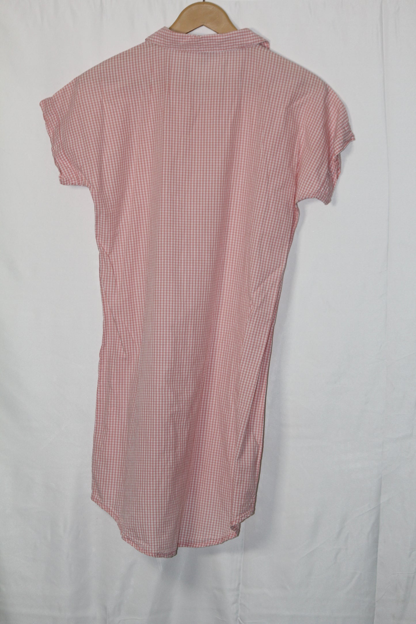 Sprit Orange Half Sleeve Cotton Button Down Blouse – Casual Chic