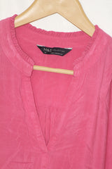 M&S Pink Viscose Full Sleeve Blouse – Elegant Everyday Wear