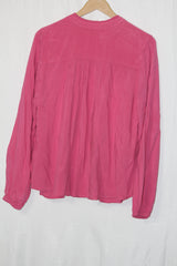 M&S Pink Viscose Full Sleeve Blouse – Elegant Everyday Wear