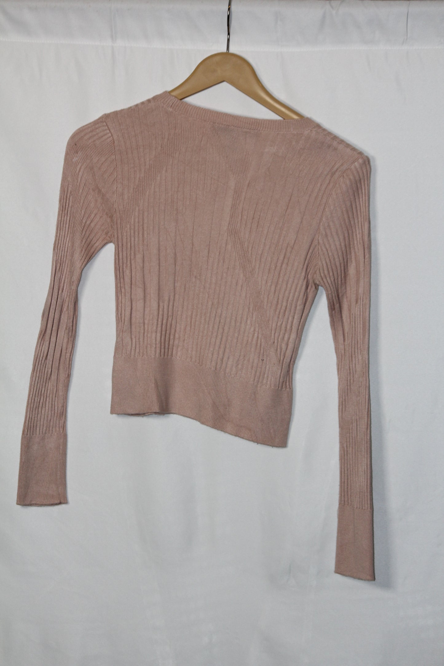 Topshop Skin Color Full Sleeve Crop Top – Modern Minimal Chic