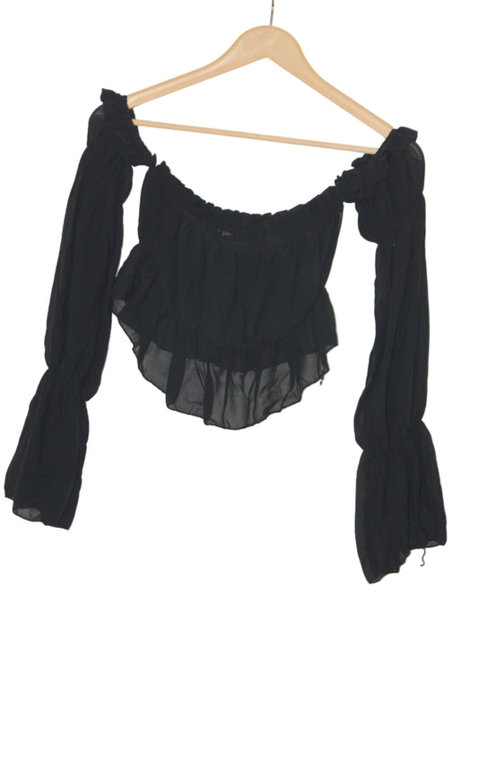 Thriftyfy Long Sleeve Crop Top – Bold & Stylish Statement