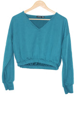 Boohoo Aquamarine Crop Top