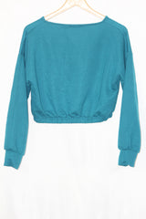 Boohoo Aquamarine Crop Top