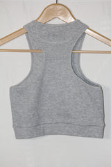 MONROE Gray Crop Top