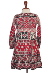 Kurti – ThriftyFy (Red & Black, Small)