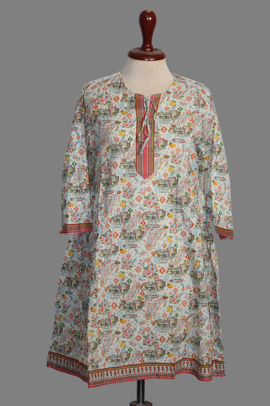 Kurti – ThriftyFy (Light Green, Small)