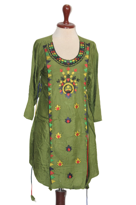 Kurti – ThriftyFy (Green, Small)