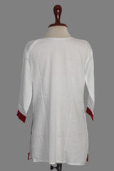 Kurti – ThriftyFy (White, Small)