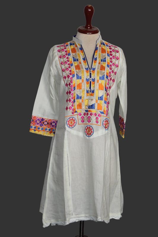 Kurti – ThriftyFy (Off White, Small)