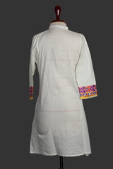 Kurti – ThriftyFy (Off White, Small)