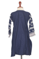 Kurti – ThriftyFy (Navy Blue, Large)