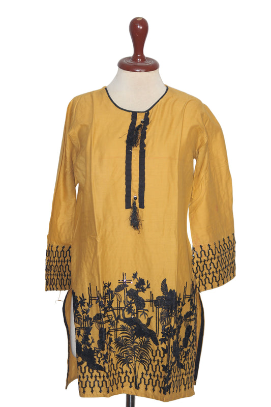 Kurti – ThriftyFy (Orange, Small)