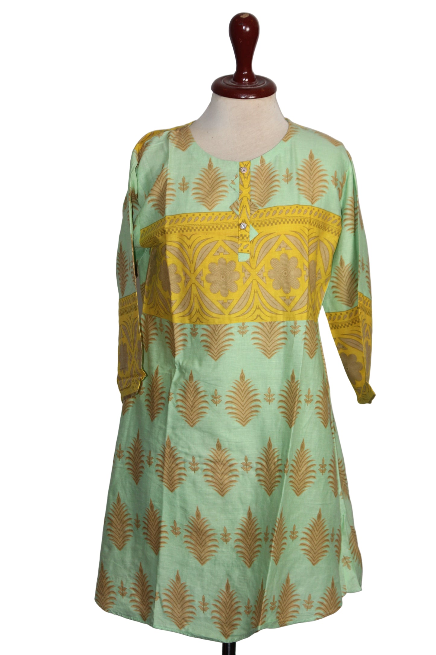 Kurti – ThriftyFy (Green, Small)