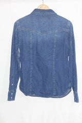 Per Una Blue Cotton Shirt – Small