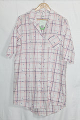 Always Dreaming White Checked Cotton Shirt – Large