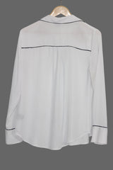 Worthington White Polyester Shirt – Medium