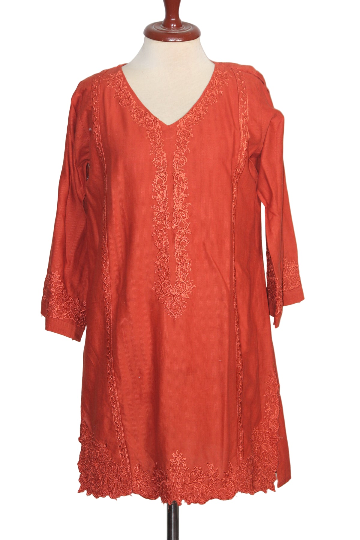 Kurti – ThriftyFy (Red, Small)