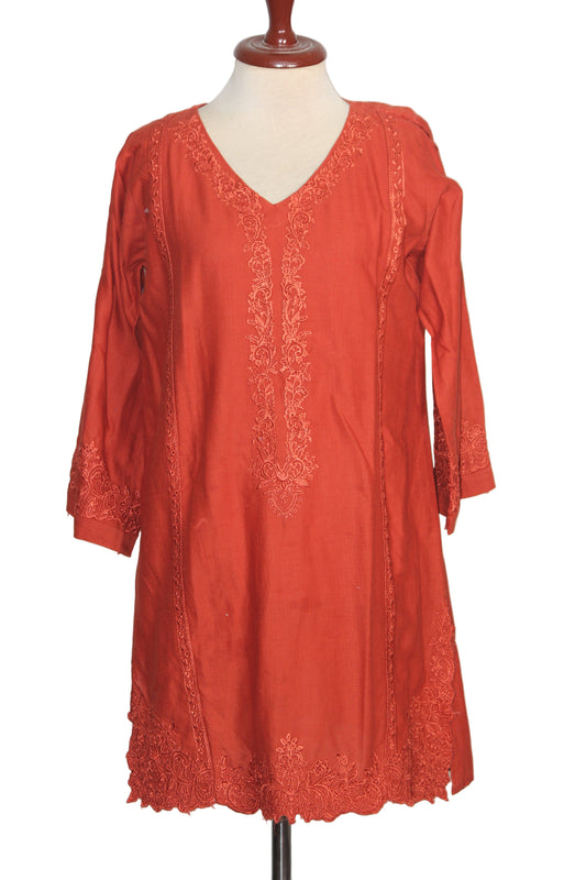Kurti – ThriftyFy (Red, Small)