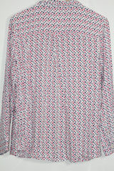 Crew Clothing Company Off-White Rayon Shirt with Dots – Small
