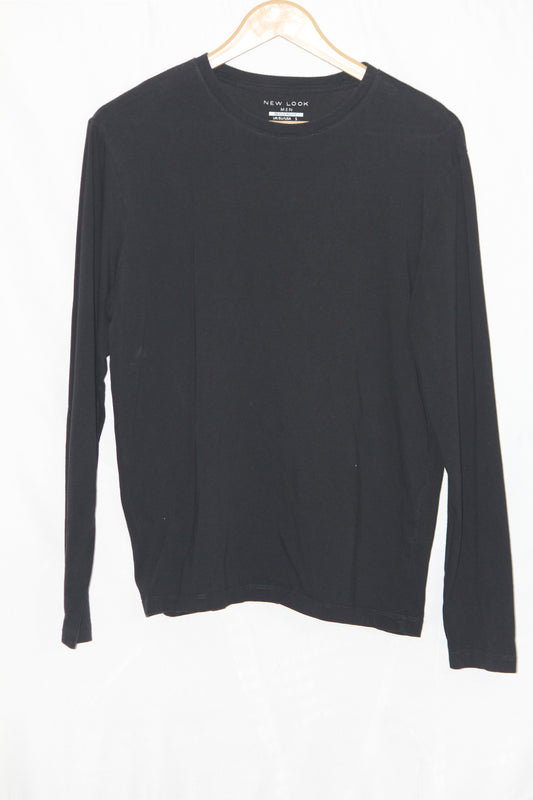 New Look Black Full Sleeve T-Shirt – Small