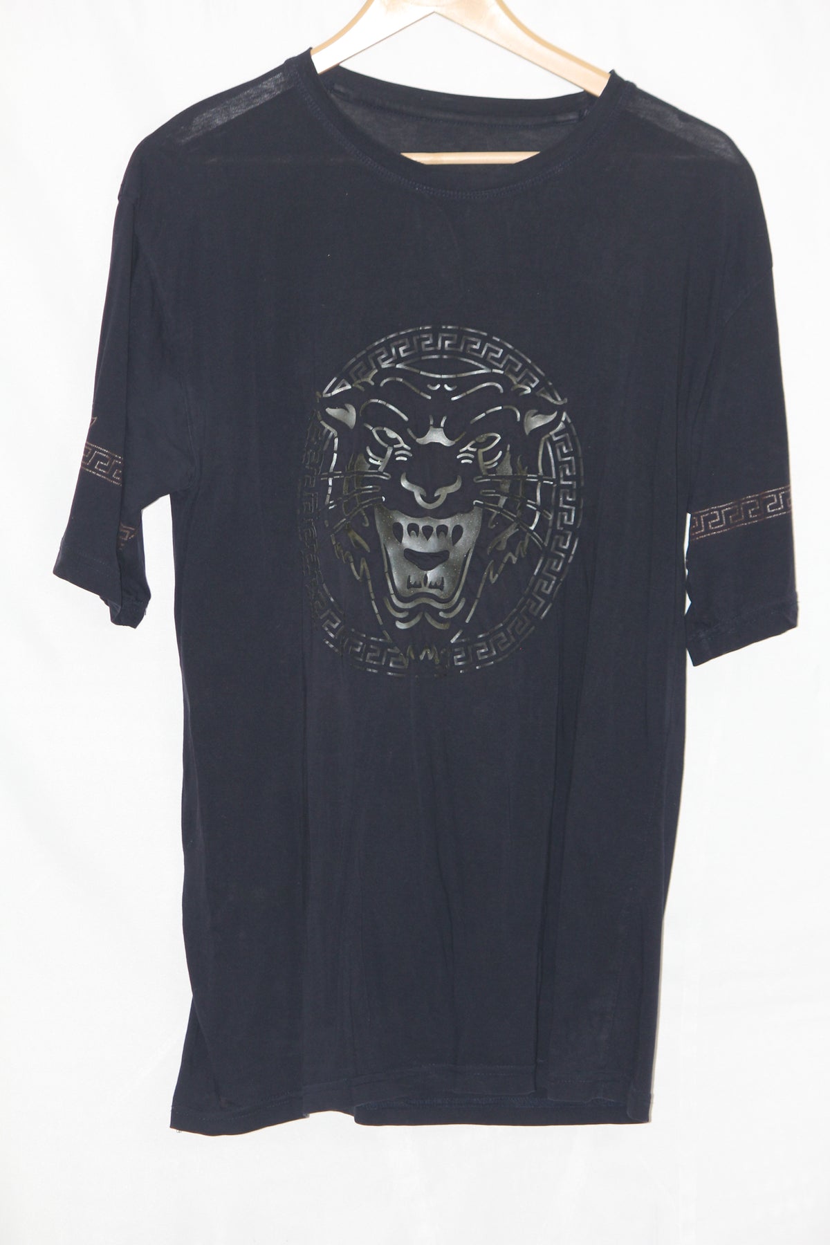 ThriftyFy Navy Blue Stretch T-Shirt – Large