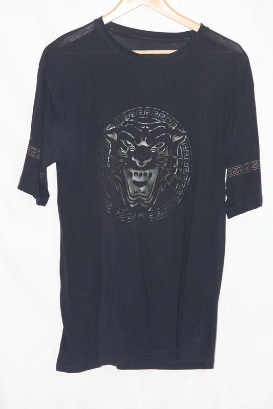 ThriftyFy Navy Blue Stretch T-Shirt – Large