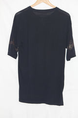 ThriftyFy Navy Blue Stretch T-Shirt – Large