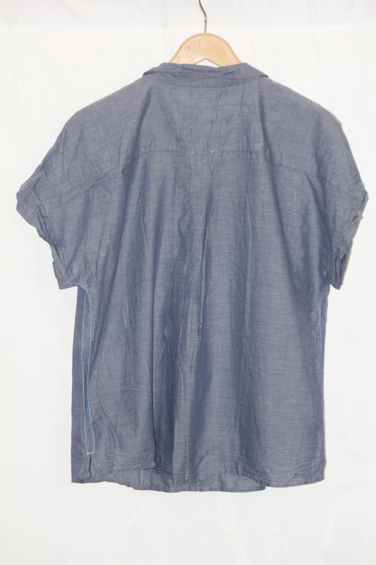 White Stuff Gray Sleeveless Cotton Shirt – Medium