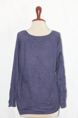 F&F Blue with White Flowers Sweatshirt - Large