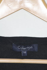 Collection Debenhams Black Sweatshirt - Medium