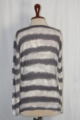 Ashley Brooke White and Grey Sweatshirt - Small