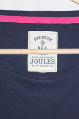 Joules Blue, White & Pink Lines Sweatshirt (Medium)