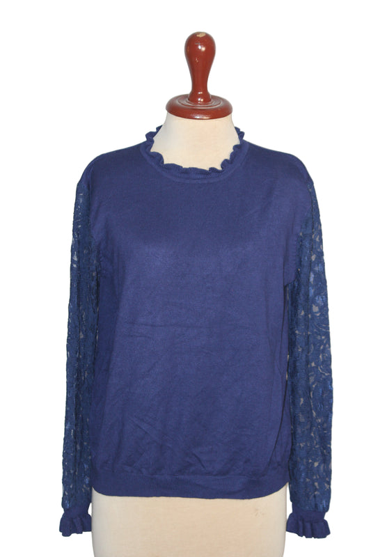 Wild Flower Medium Blue Sweatshirt